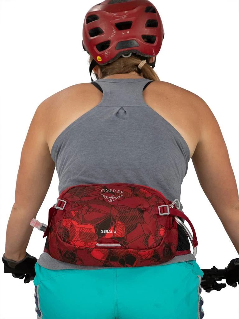 Osprey Seral 4L Unisex Biking Waist Pack with Hydraulics Reservoir, Claret Red 商品