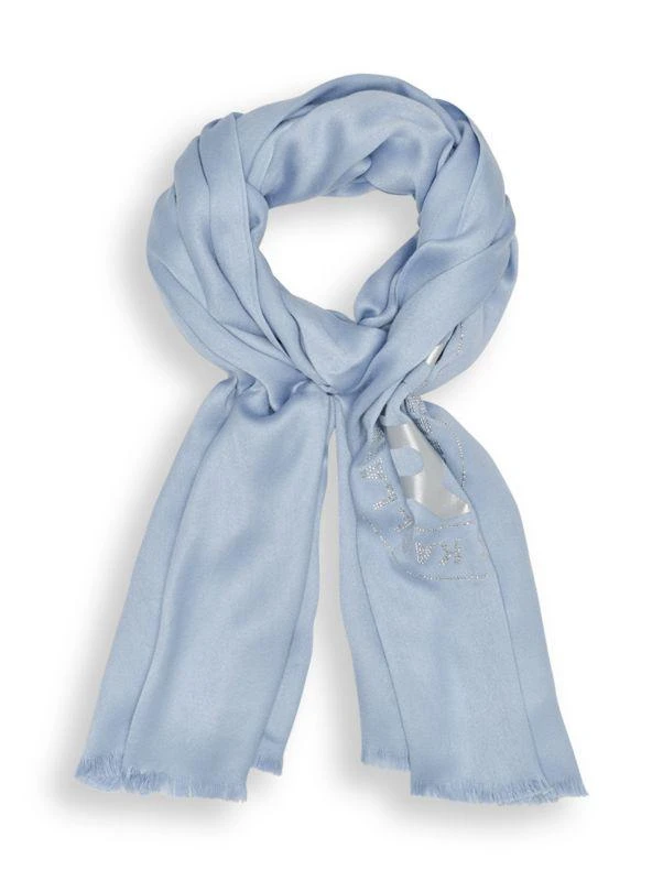 商品Karl Lagerfeld Paris|Krystal Karl Scarf,价格¥315,第3张图片详细描述