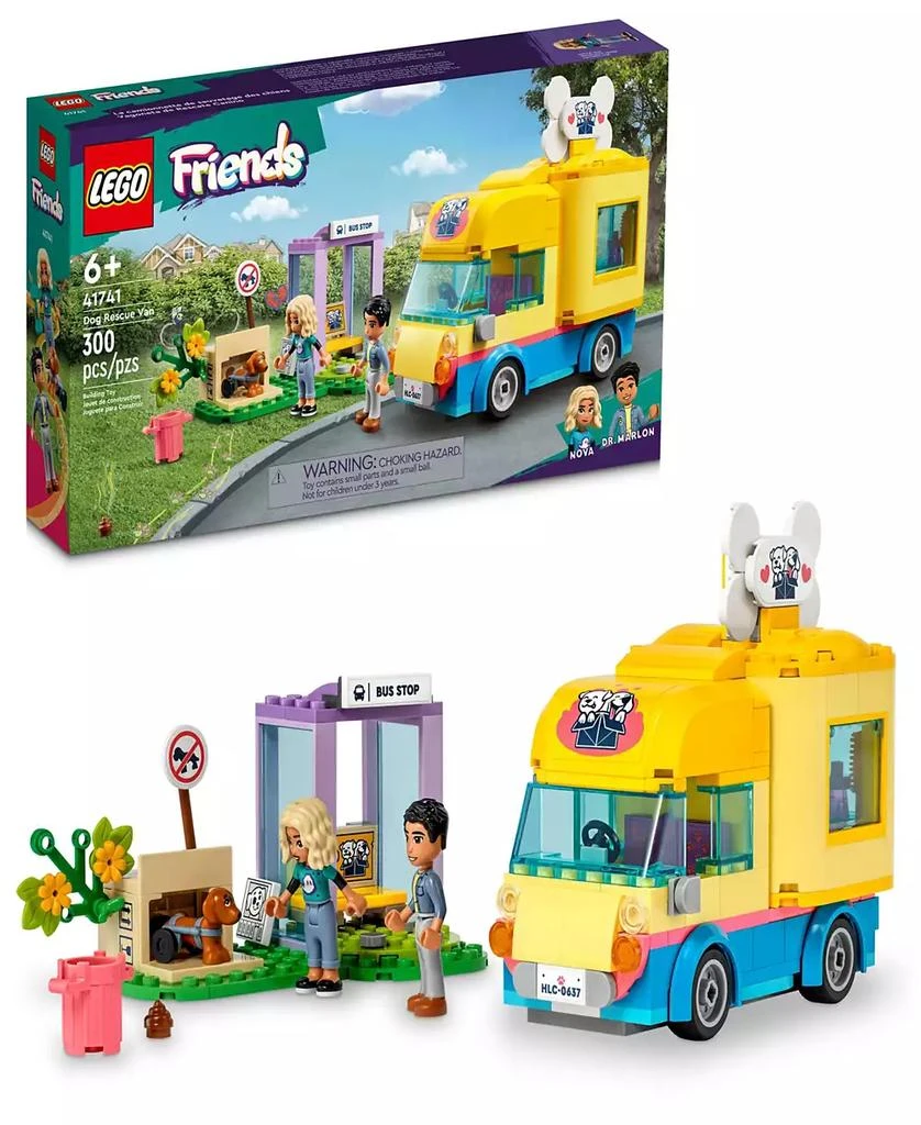 商品LEGO|Friends Dog Rescue Van 41741 Building Set, 300 Pieces,价格¥224,第1张图片