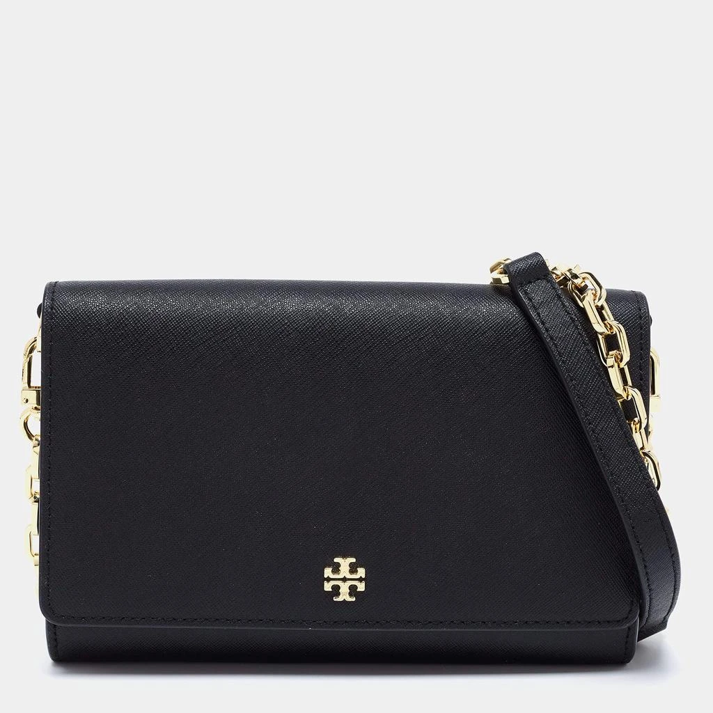 商品[二手商品] Tory Burch|Tory Burch Black Leather Robinson Wallet On Chain,价格¥1512,第1张图片