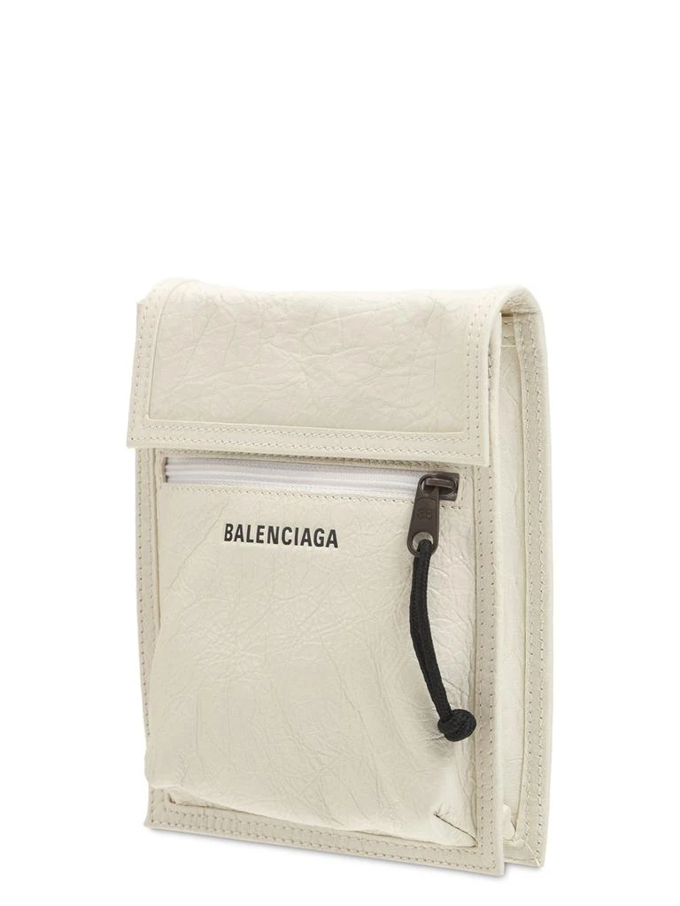 商品Balenciaga|Small Explorer Leather Pouch W/ Strap,价格¥6313,第3张图片详细描述