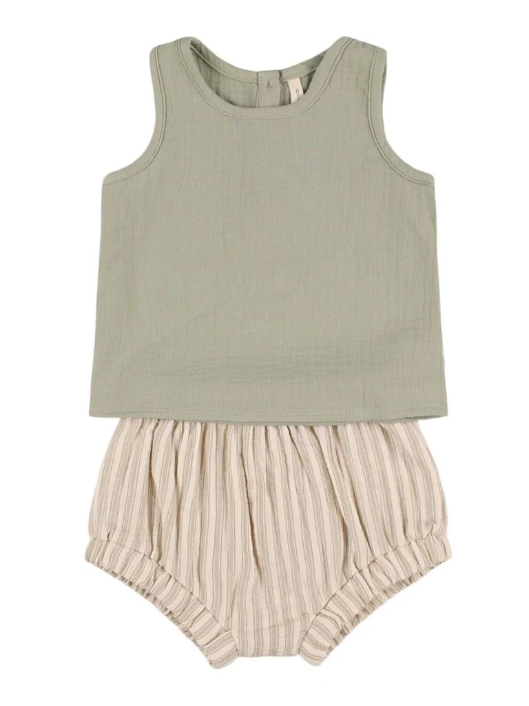 商品QUINCY MAE|Organic Cotton Top & Diaper Cover,价格¥192,第1张图片