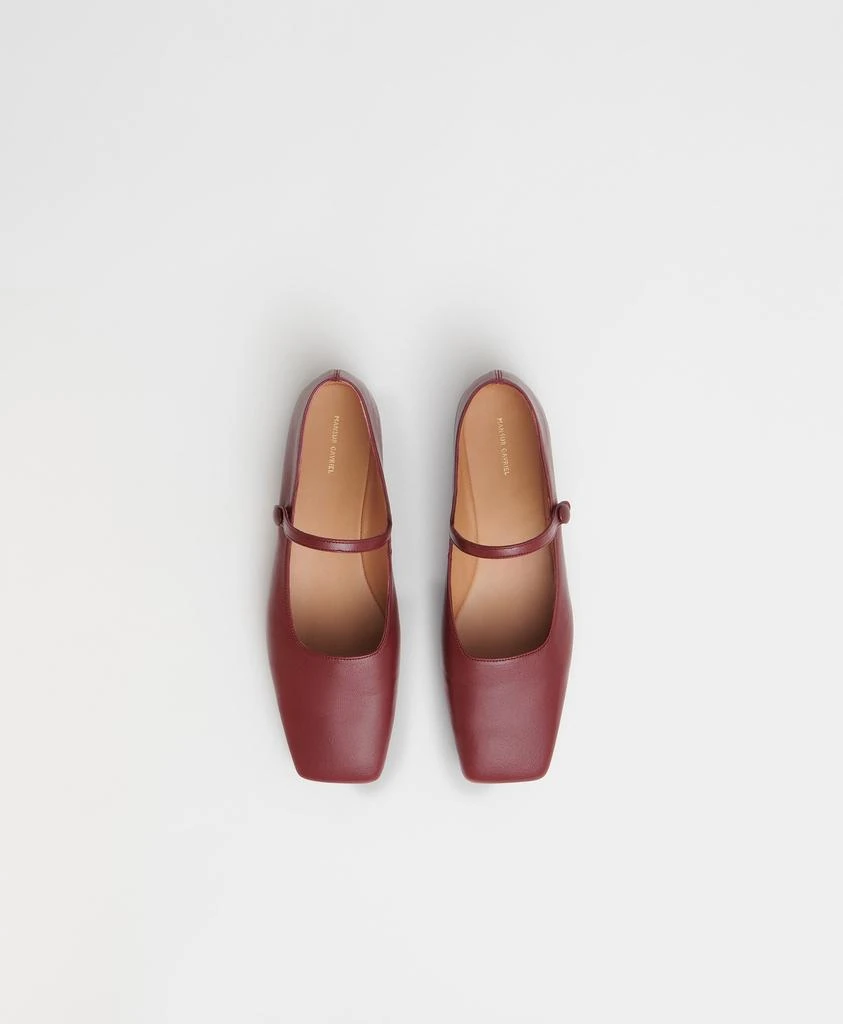 商品Mansur Gavriel|Square Toe Mary Jane - Claret,价格¥1214,第5张图片详细描述