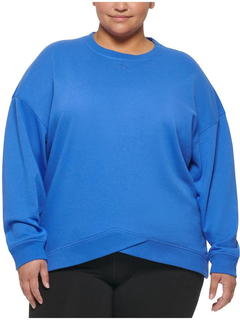 商品Calvin Klein|Plus Womens Terry Cozy Sweatshirt,价格¥169,第1张图片