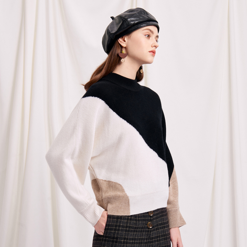 Meredith Wool Sweater - Black & White | Meredith羊毛毛衣商品第5张图片规格展示