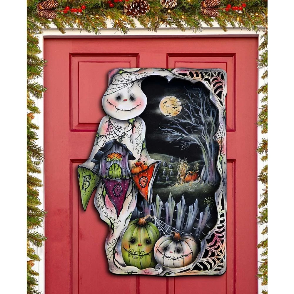 商品Designocracy|Holiday Door Decor Wall Decor Night of the Pumpkins Wooden J. Mills-Price,价格¥1099,第2张图片详细描述