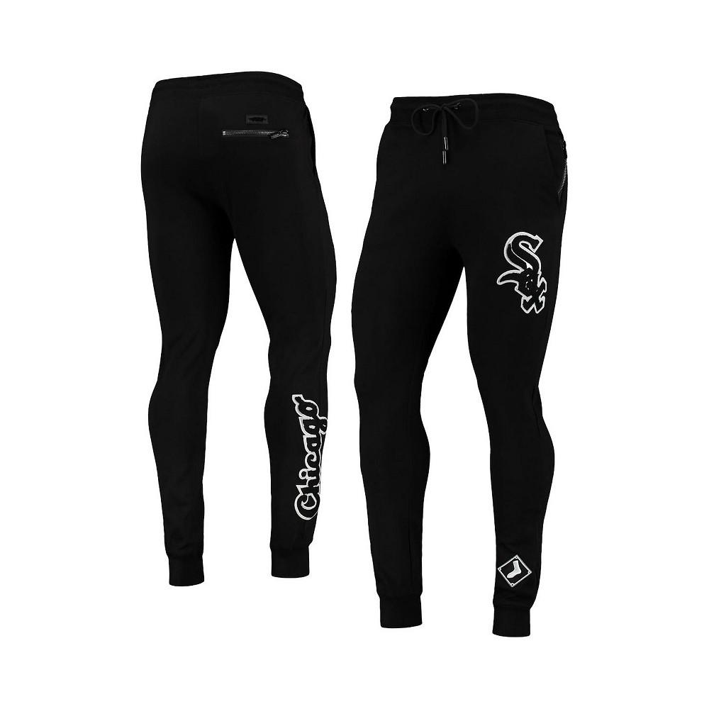 Men's Black Chicago White Sox Logo Jogger Pants商品第1张图片规格展示