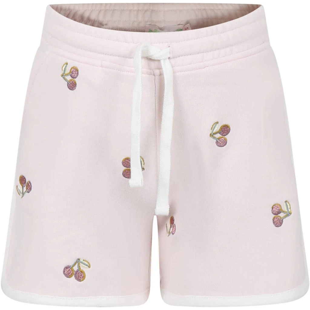 商品Bonpoint|Pink Shorts For Girl With Cherries,价格¥926,第1张图片