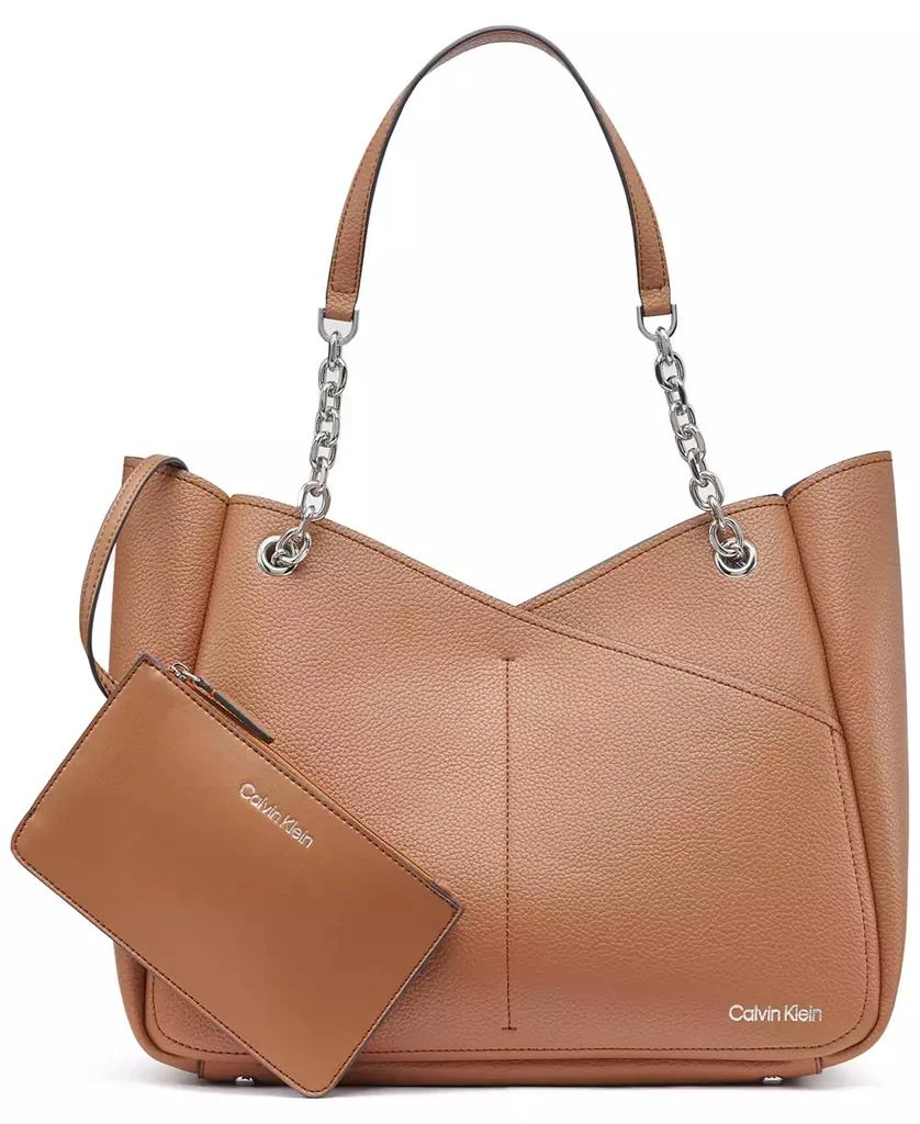 商品Calvin Klein|Zoe Large Tote Bag,价格¥582,第1张图片