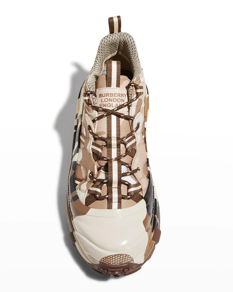 商品Burberry|Men's Ramsey Camouflage Low-Top Sneakers,价格¥3366,第2张图片详细描述