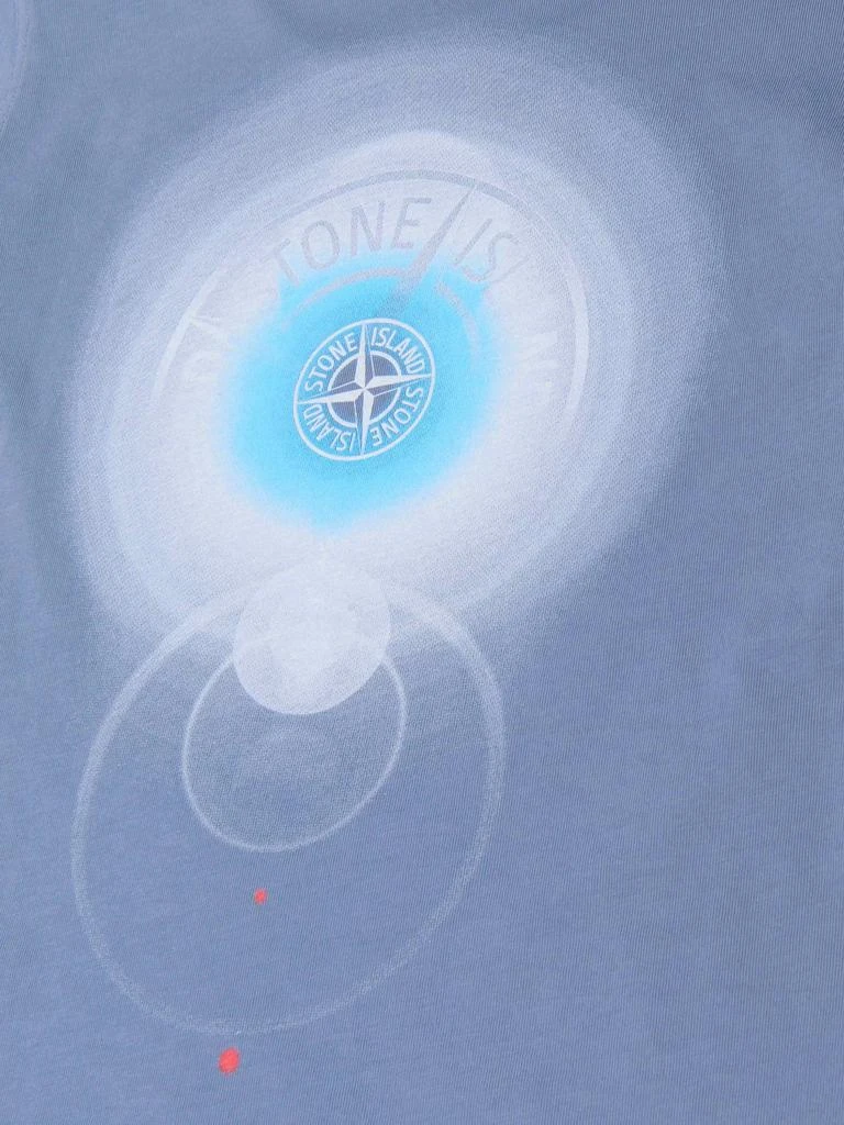 Stone Island Blue, Grey Boys Cotton Jersey Logo T-Shirt 商品
