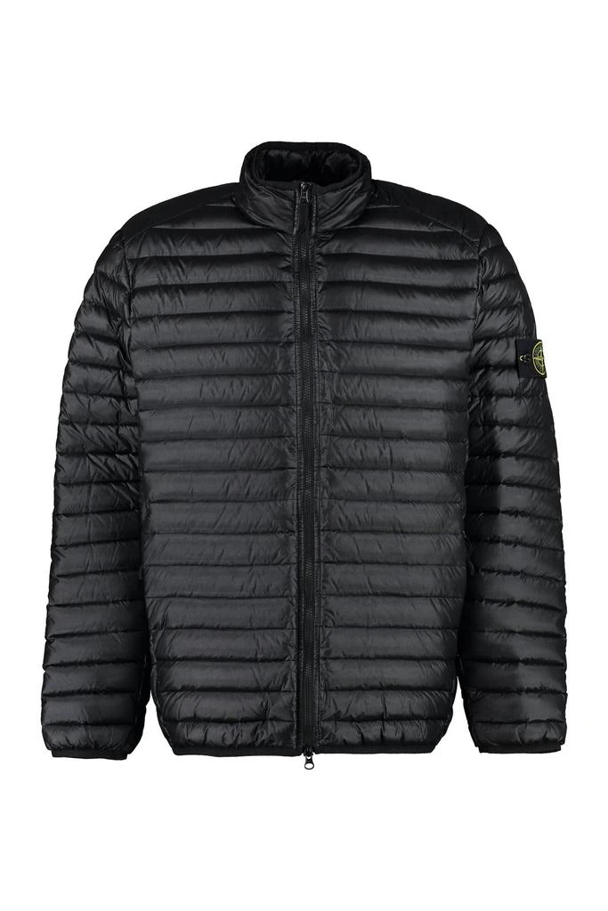 商品Stone Island|Stone Island Logo Patch Zip-Up Padded Jacket,价格¥4296,第1张图片