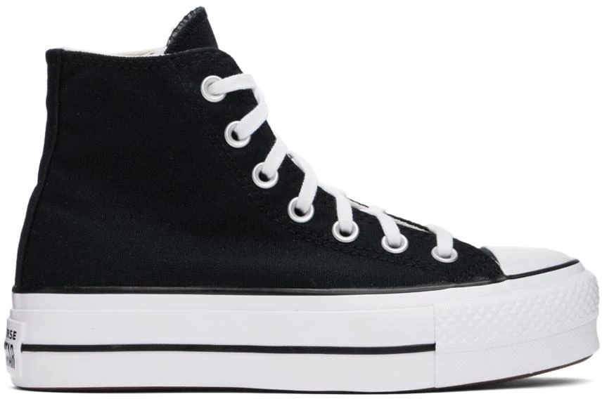 商品Converse|Black Chuck Taylor All Star Platform High-Top Sneakers,价格¥348,第1张图片