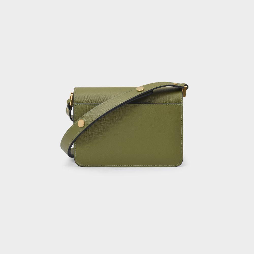 商品Marni|Trunk Mini Bag in Green Leather,价格¥13807,第5张图片详细描述
