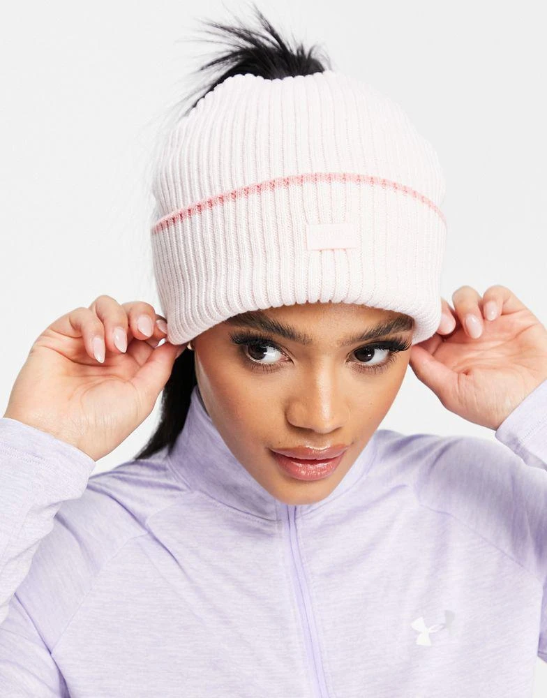 商品Under Armour|Under Armour mini logo beanie in pink,价格¥127,第4张图片详细描述