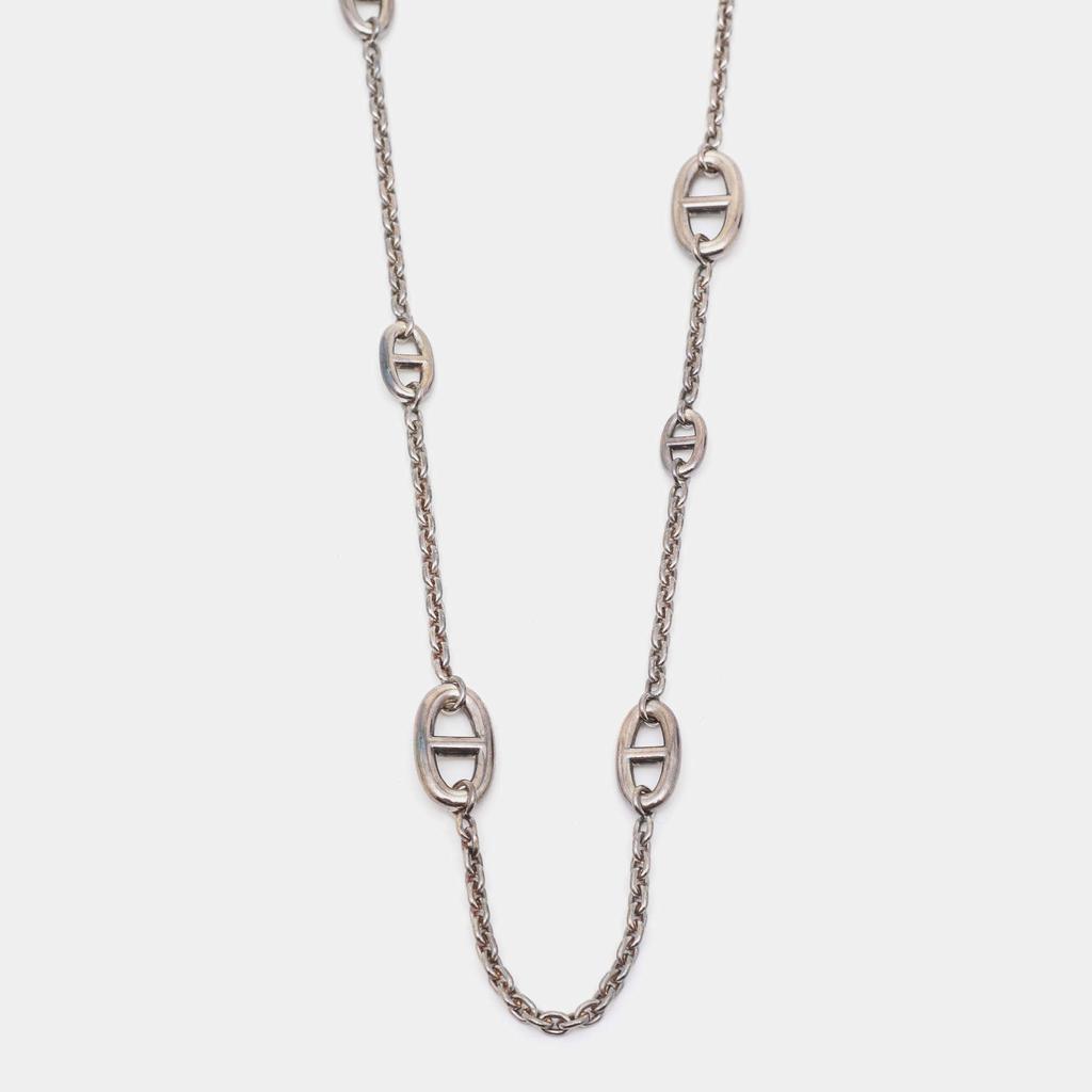 Hermès Sterling Silver Farandole Long Toggle Necklace商品第2张图片规格展示