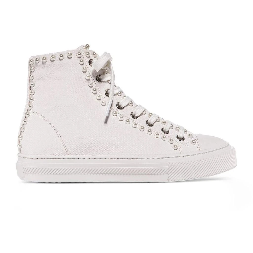 商品Stuart Weitzman|Stuart Weitzman Womens Ollie Beaded Lace-up Casual and Fashion Sneakers,价格¥716,第2张图片详细描述