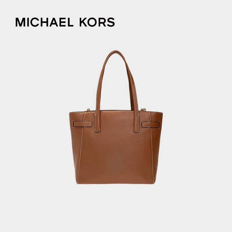 商品[国内直发] Michael Kors|MK 女包 迈克尔·科尔斯 MICHAEL KORS CARMEN系列女士荔枝纹托特手提包30S1GNMT3L LUGGAGE 棕色 常规,价格¥1970,第8张图片详细描述