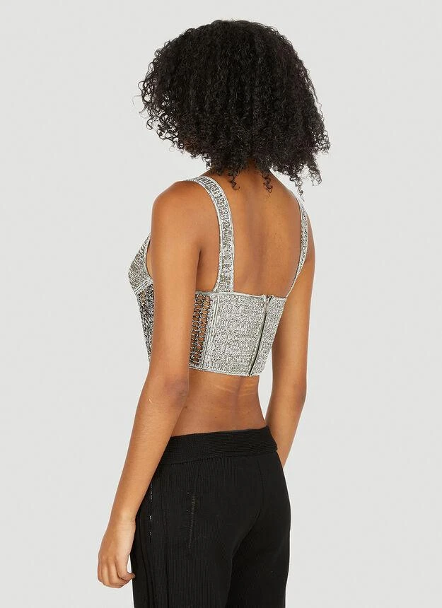 商品Dion Lee|Crochet Corset Top in Grey,价格¥3229,第4张图片详细描述