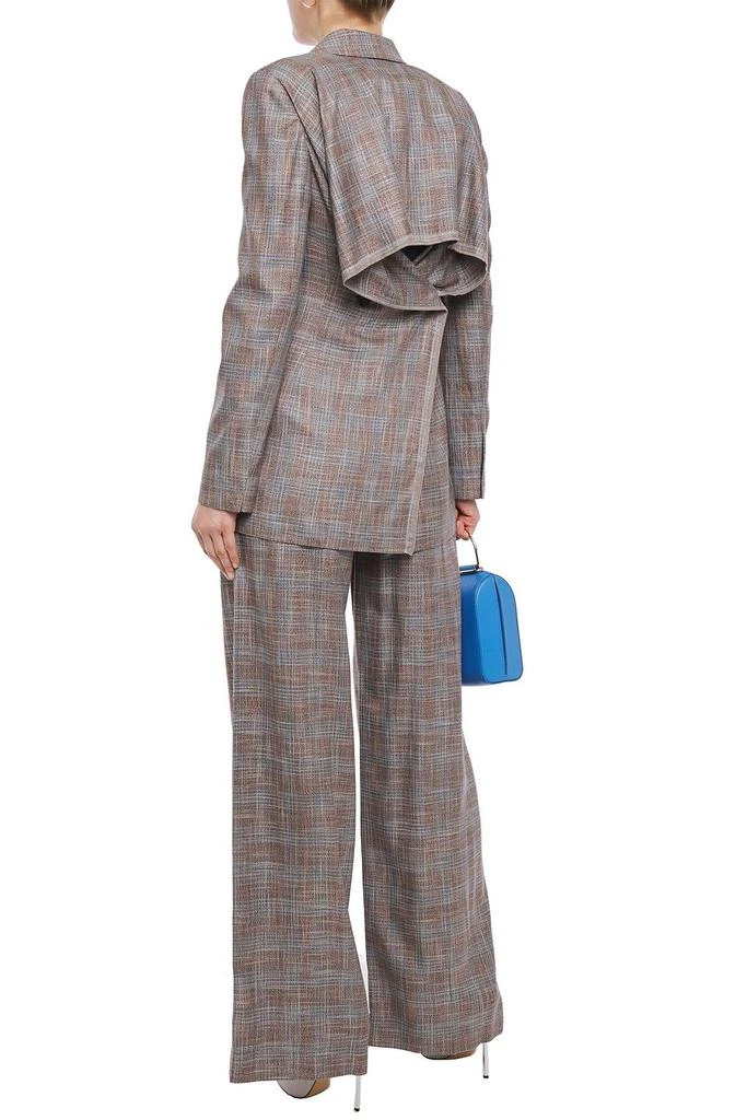 商品ROLAND MOURET|Salvatore double-breasted open-back checked bamboo blazer,价格¥5011,第3张图片详细描述