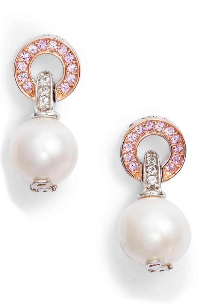 商品Suzy Levian|Pearl & Pink Sapphire Earrings,价格¥1115,第1张图片