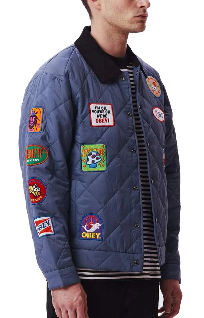 商品Obey|Collectors Jacket - Vintage Blue,价格¥922,第5张图片详细描述