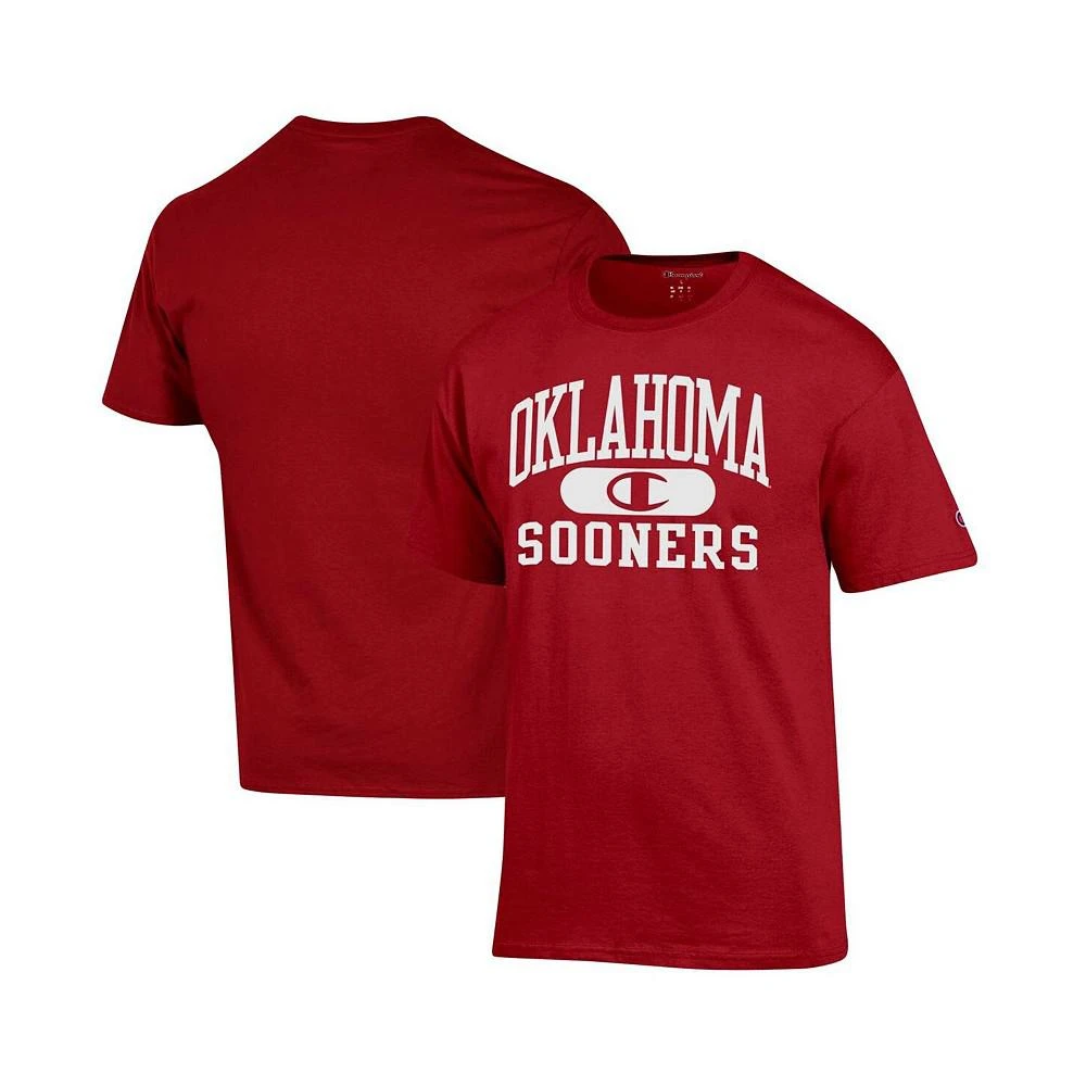 商品CHAMPION|Men's Crimson Oklahoma Sooners Arch Pill T-shirt,价格¥207,第1张图片
