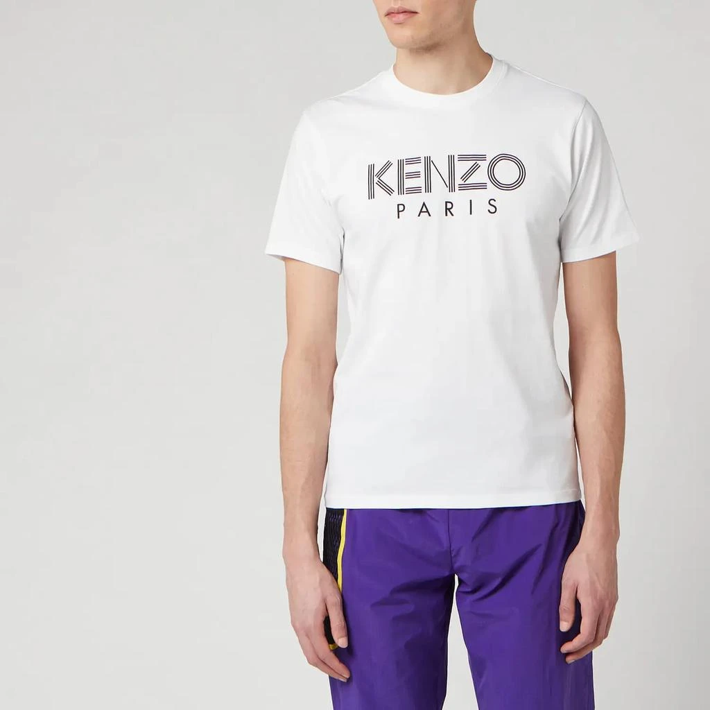 商品Kenzo|KENZO Men's Paris T-Shirt - White,价格¥437,第1张图片