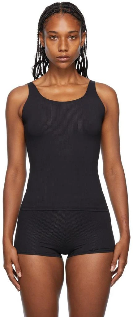 商品Wolford|Black Cotton Beauty Tank Top,价格¥224,第1张图片