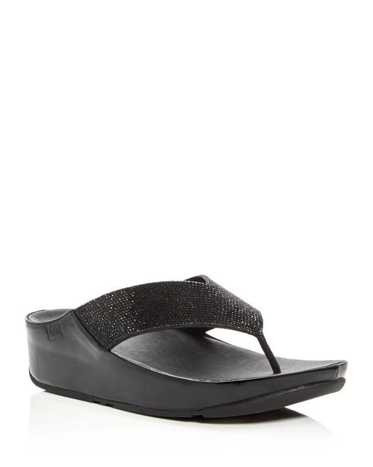 商品FitFlop|Women's Crystall Metallic Platform Flip-Flops,价格¥538,第1张图片