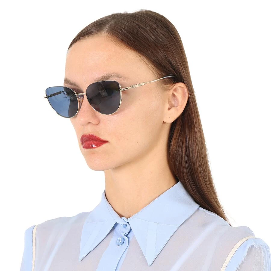 商品Burberry|Harper Blue Cat Eye Ladies Sunglasses BE3144 110980 58,价格¥1098,第2张图片详细描述