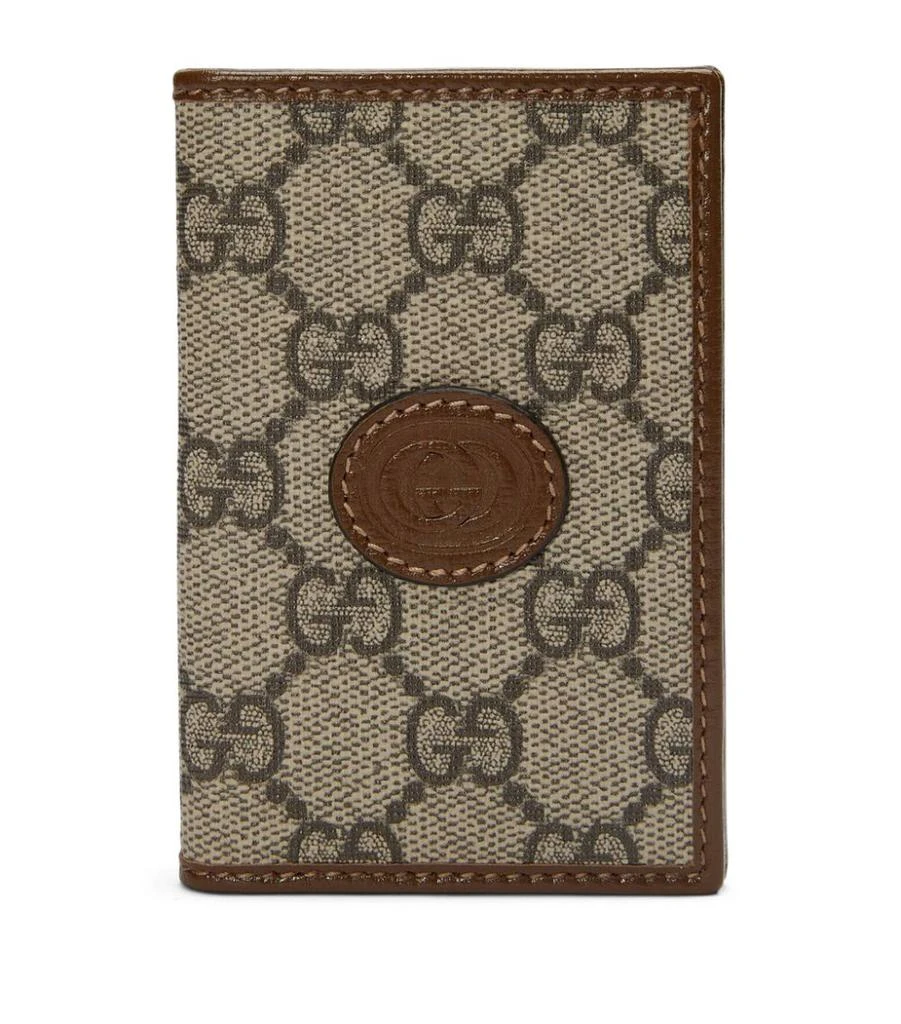 商品Gucci|GG Supreme Canvas Card Holder,价格¥2532,第1张图片