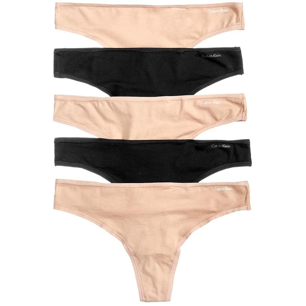 商品Calvin Klein|5-Pack Soft Stretch Thong QD3652,价格¥367,第1张图片