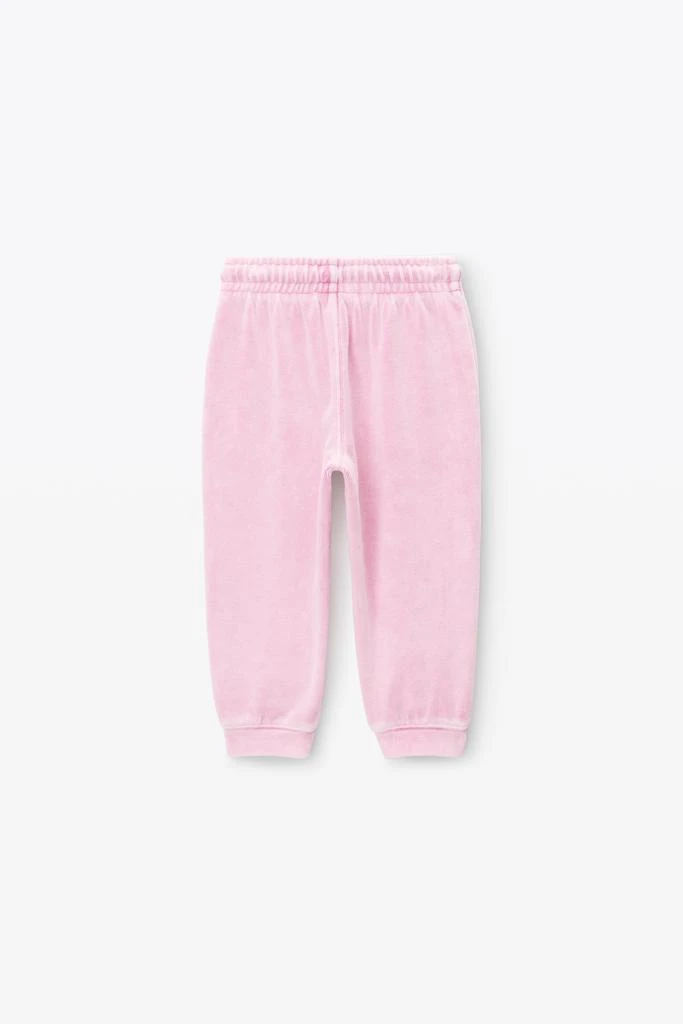 商品Alexander Wang|Kids Puff Logo Sweatpant In Velour,价格¥846,第4张图片详细描述