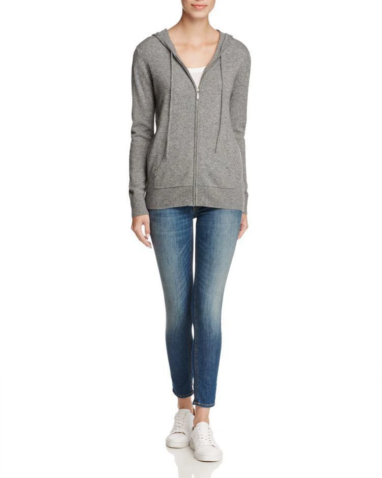 商品Bloomingdale's|Cashmere Zip-Front Hoodie - 100% Exclusive,价格¥592,第3张图片详细描述