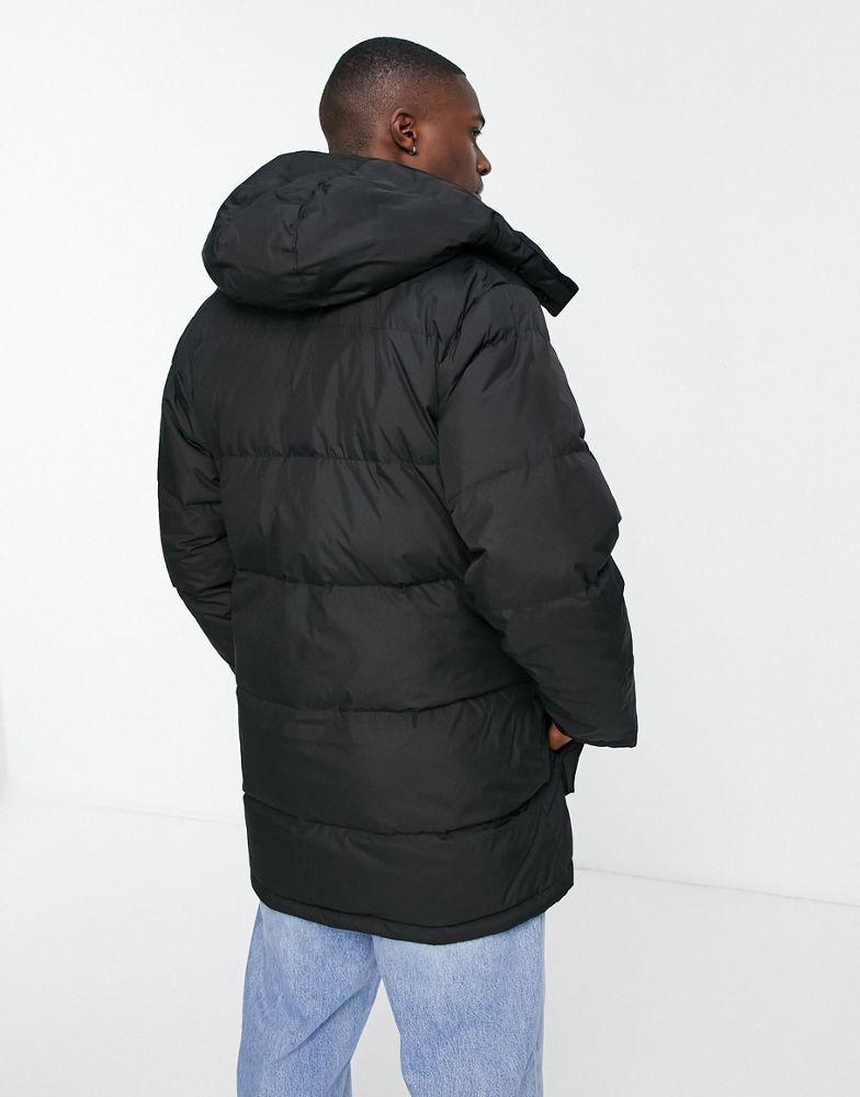 商品Levi's|Levi's longline puffer jacket in black with small logo,价格¥1112,第4张图片详细描述