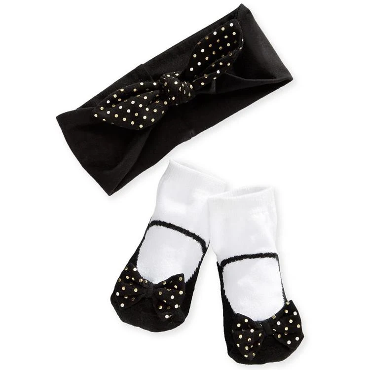 商品First Impressions|Bow-Detail Low-Cut Socks, Baby Girls, Created for Macy's,价格¥53,第1张图片