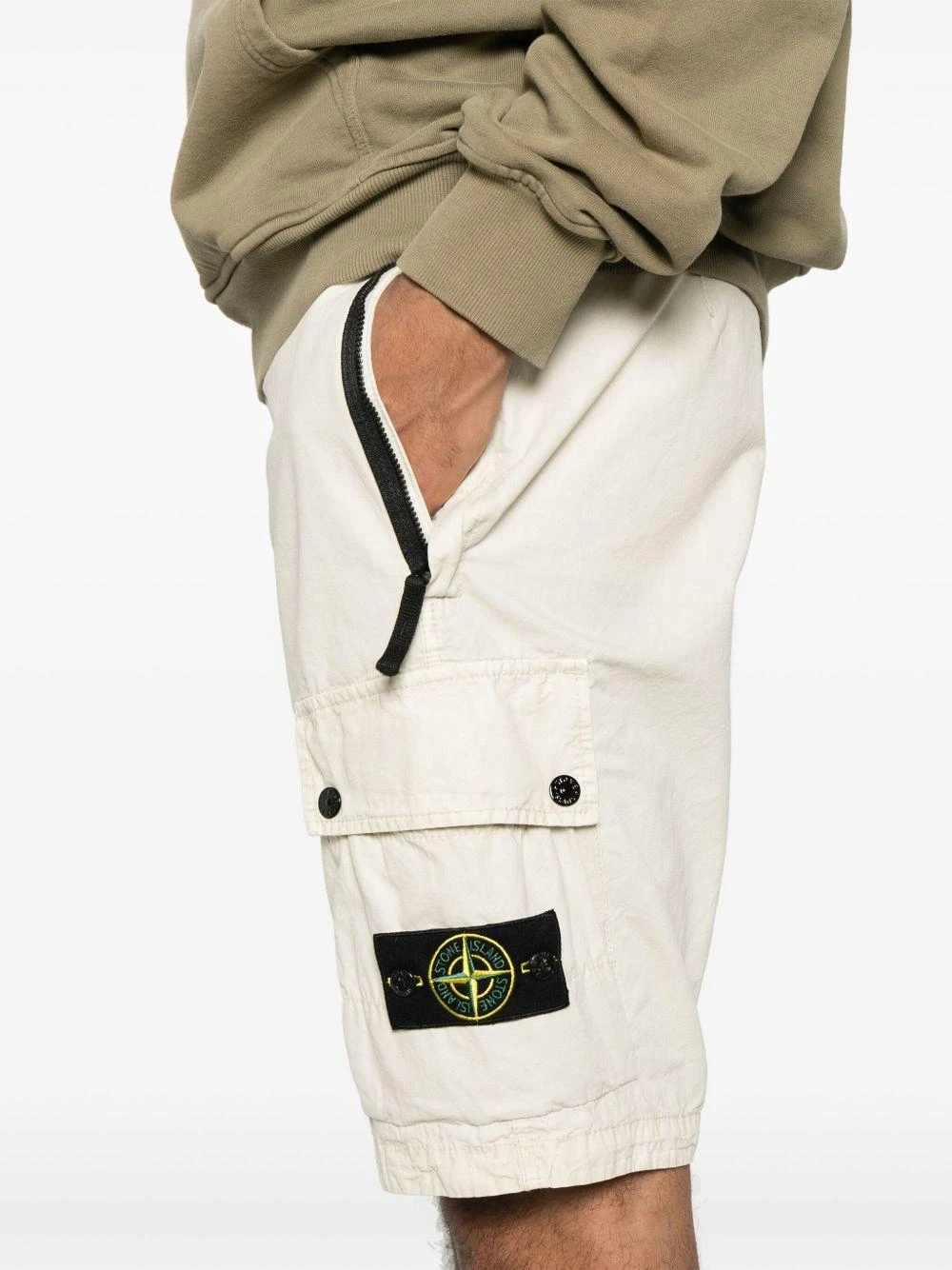 商品Stone Island|Stone Island 男士休闲裤 K1S15L100011S00WAV0195 浅棕色,价格¥2377,第5张图片详细描述
