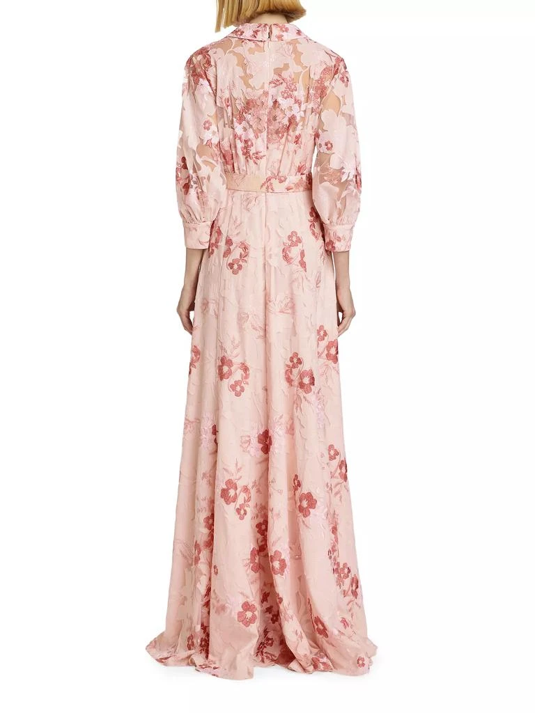 商品Badgley Mischka|Lace Belted Gown,价格¥5350,第5张图片详细描述