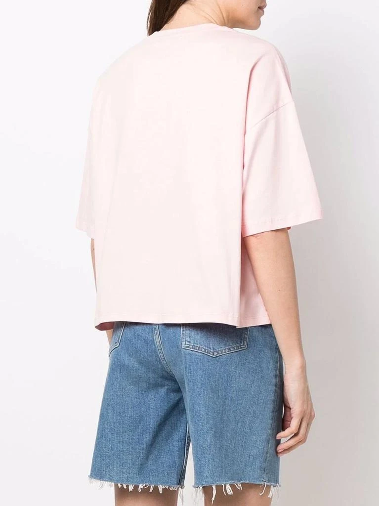 商品MSGM|MSGM logo-print short-sleeve T-shirt,价格¥728,第3张图片详细描述