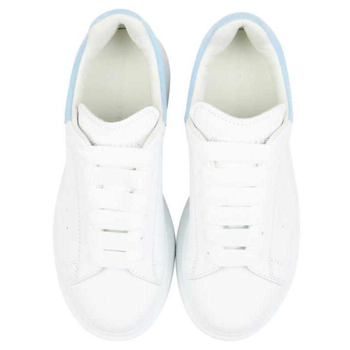麦昆白蓝相间的厚底运动鞋商品第5张图片规格展示