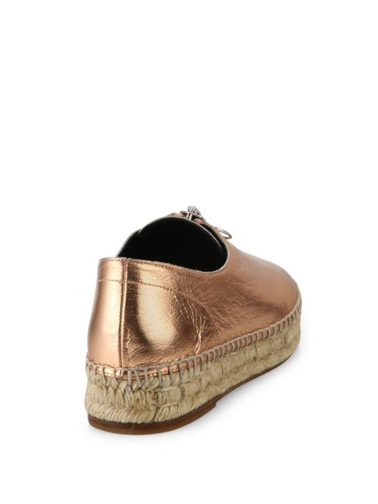 商品Alexander Wang|Devon Metallic Leather Espadrille Sneakers,价格¥1126,第2张图片详细描述