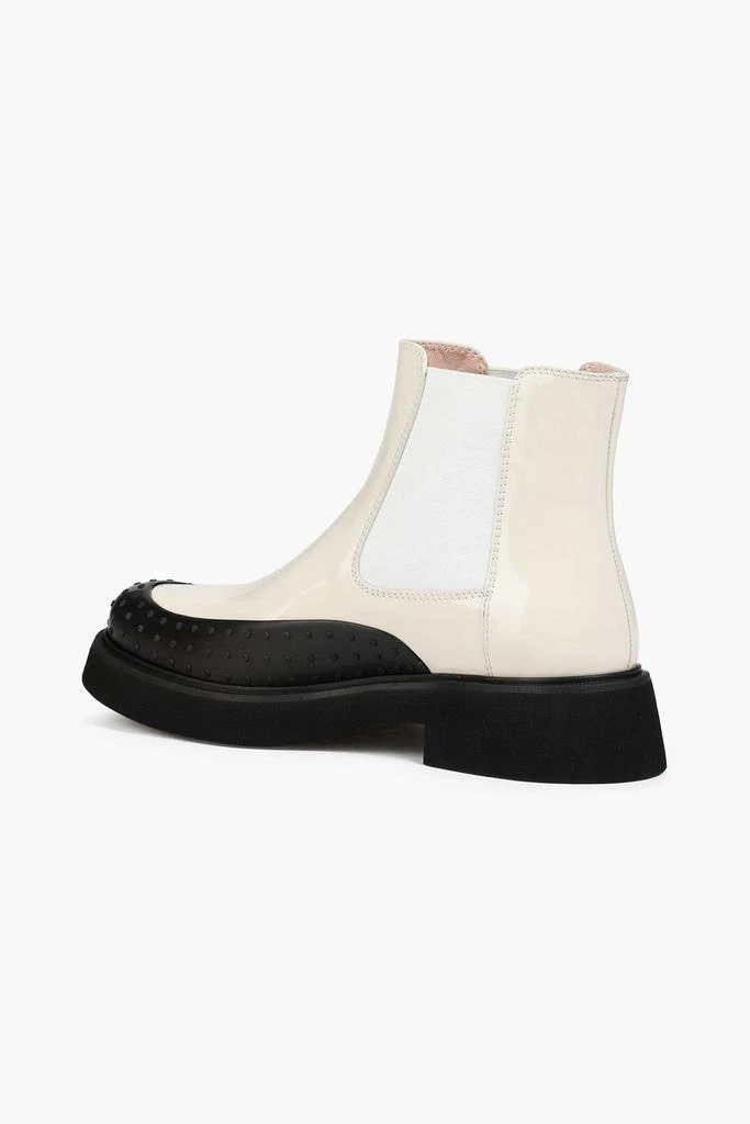 商品Tod's|Rubber-trimmed patent-leather Chelsea boots,价格¥1752,第3张图片详细描述