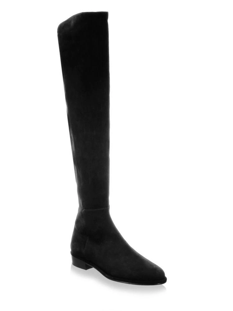 商品Stuart Weitzman|Allgood 麂皮过膝长靴,价格¥1262,第1张图片