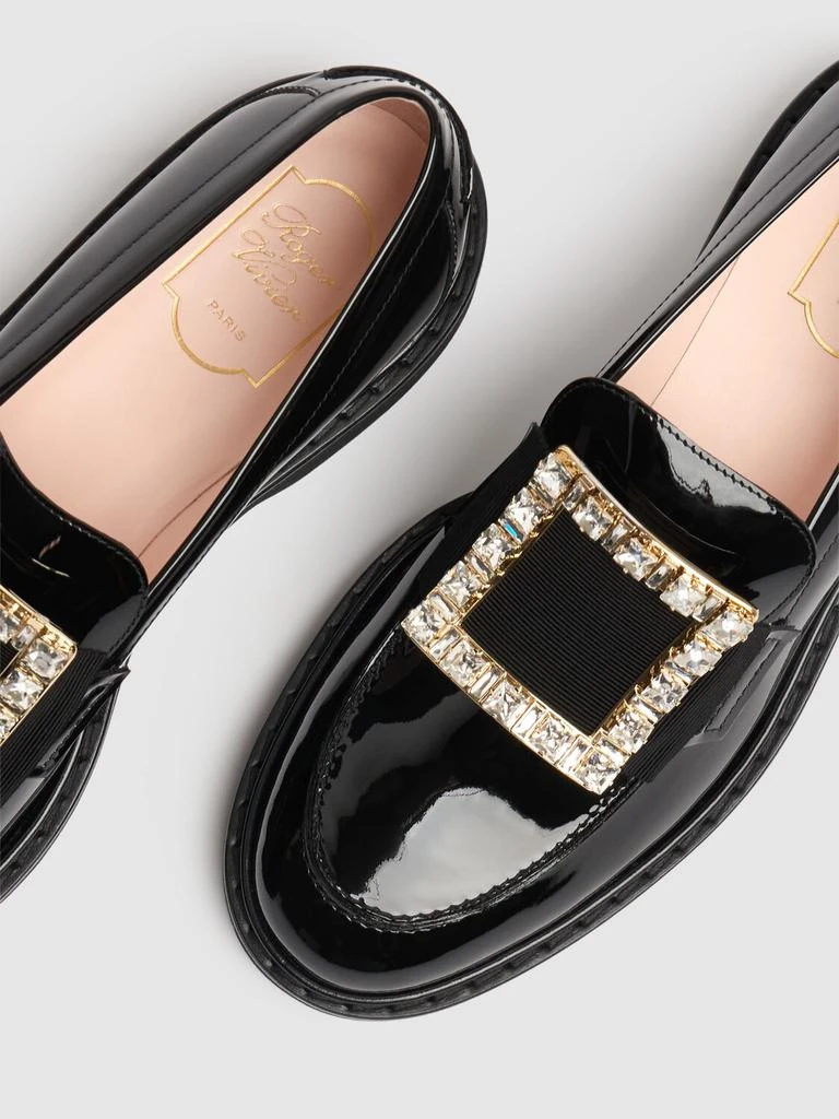 商品Roger Vivier|30mm Viv Rangers Patent Leather Loafers,价格¥12498,第3张图片详细描述