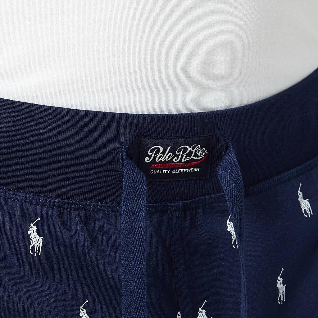 Polo Ralph Lauren Men's All Over Print Liquid Cotton Joggers - Cruise Navy商品第3张图片规格展示