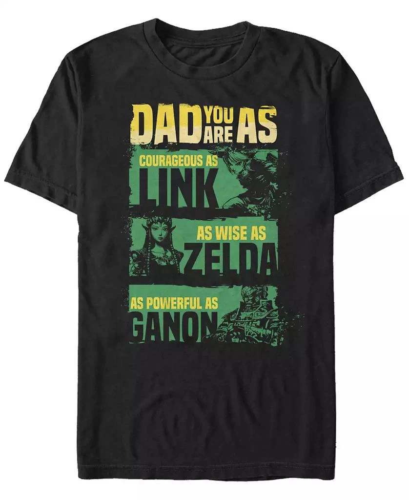 商品Nintendo|Nintendo Men's Legend of Zelda Dad Strengths Short Sleeve T-Shirt,价格¥184,第1张图片