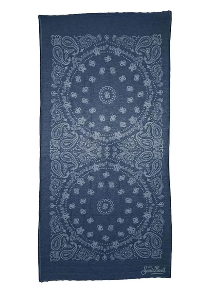 商品Mc2 Saint Barth|Jacquard Beach Towel With Fringe,价格¥707,第2张图片详细描述