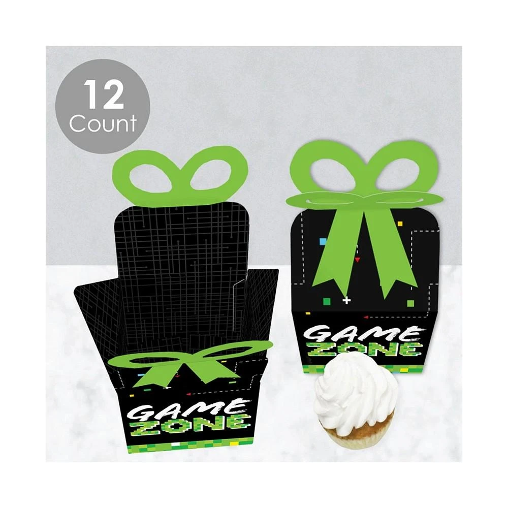 商品Big Dot of Happiness|Game Zone - Square Favor Gift Boxes - Pixel Video Game Party or Birthday Party Bow Boxes - Set of 12,价格¥143,第3张图片详细描述