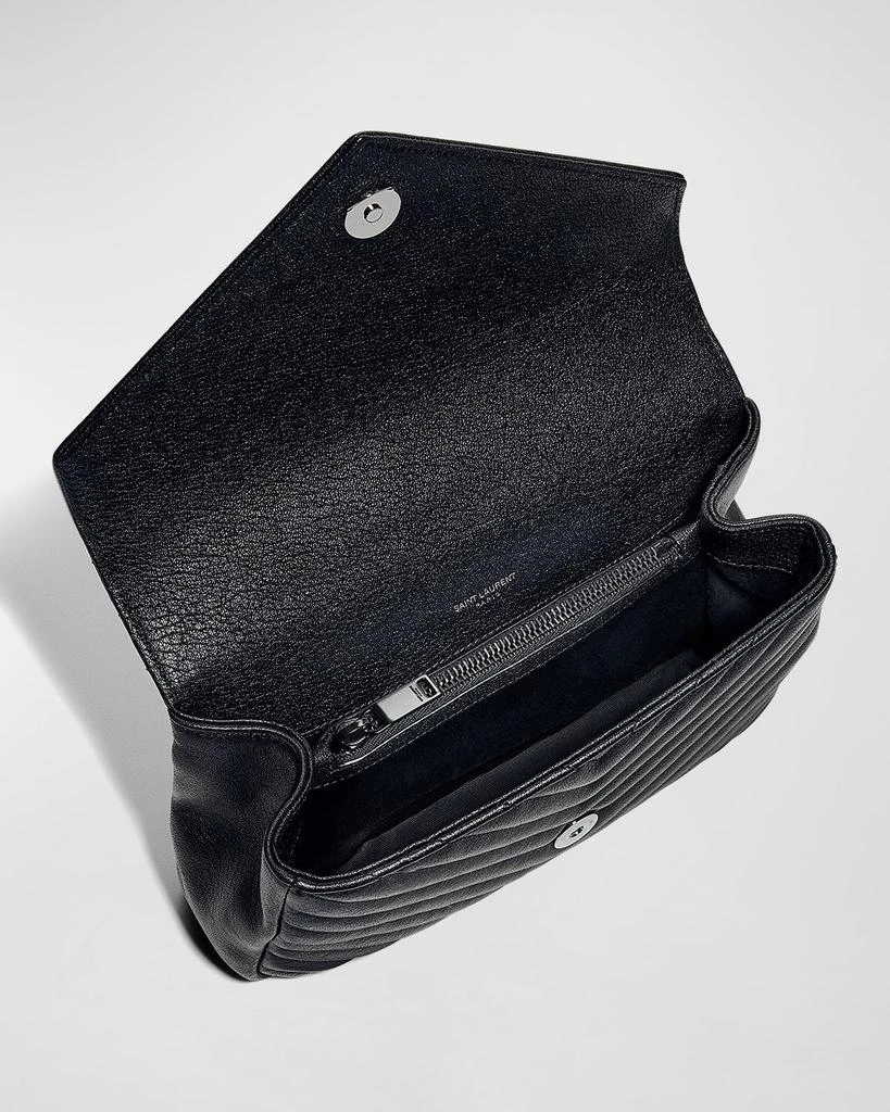 商品Yves Saint Laurent|College Medium Flap YSL Shoulder Bag in Quilted Leather,价格¥21380,第5张图片详细描述